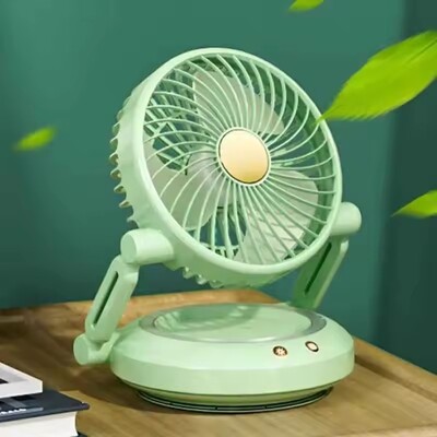 Foldable Desktop Fan With Light